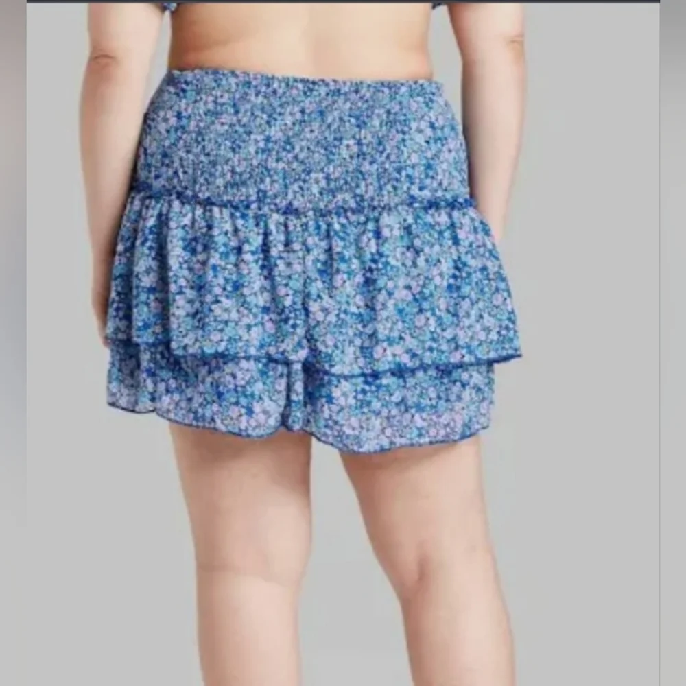 Wild Fable Floral Skirt - Blue Medium - Picture 5 of 9
